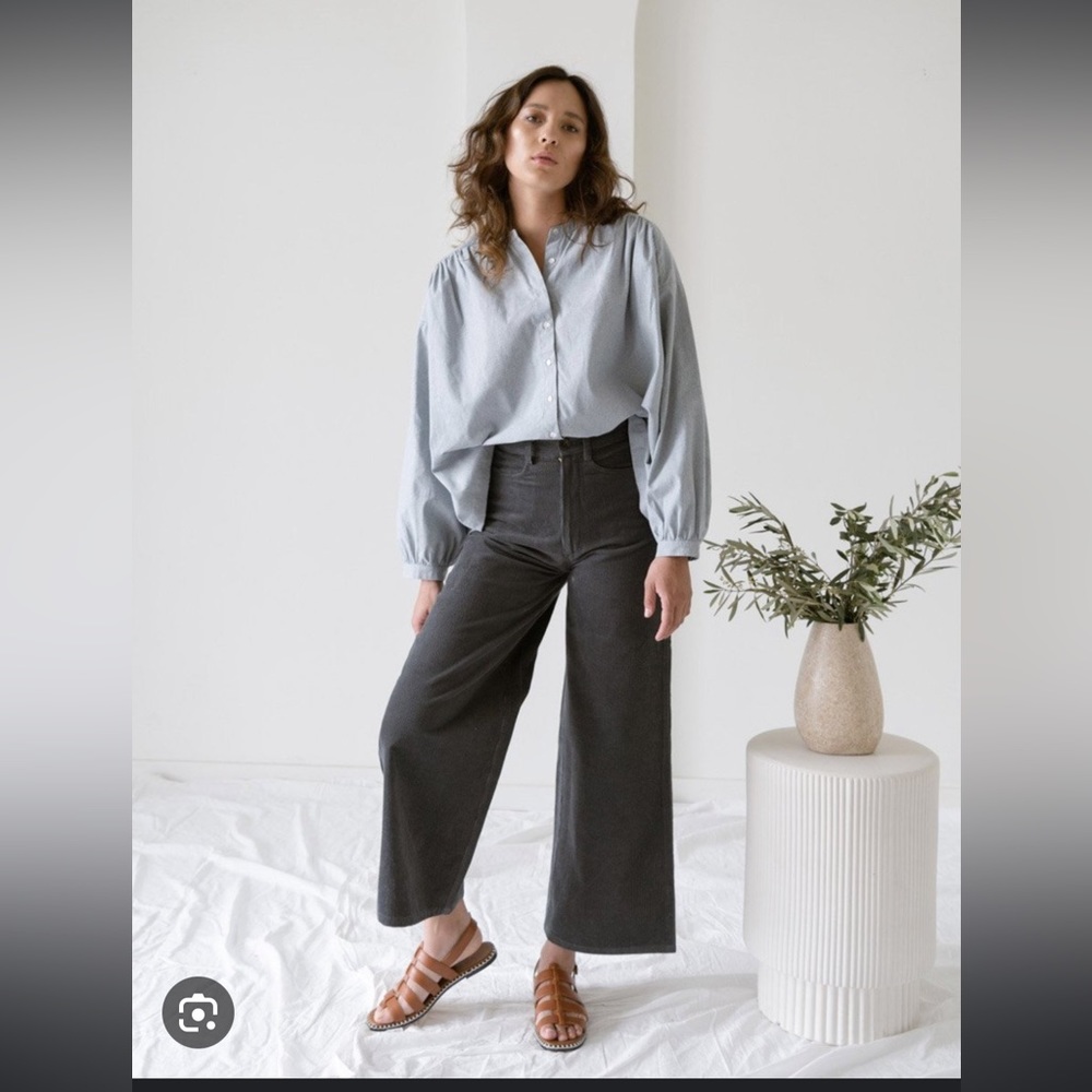 Laude the Label High Rise Corduroy Pant - Mineral